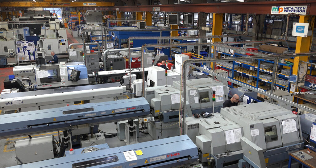 CNC turning shop floor